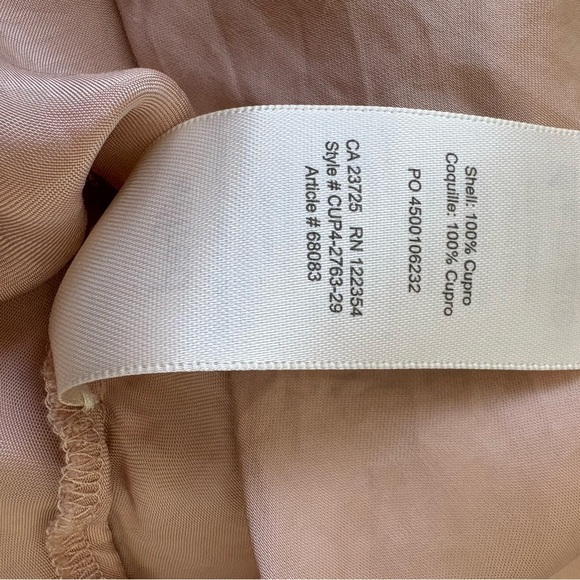 Aritzia Wilfred Ruffle Camisole Satin Tank Top Soft Blush Pink Size Small Medium - Picture 7 of 13